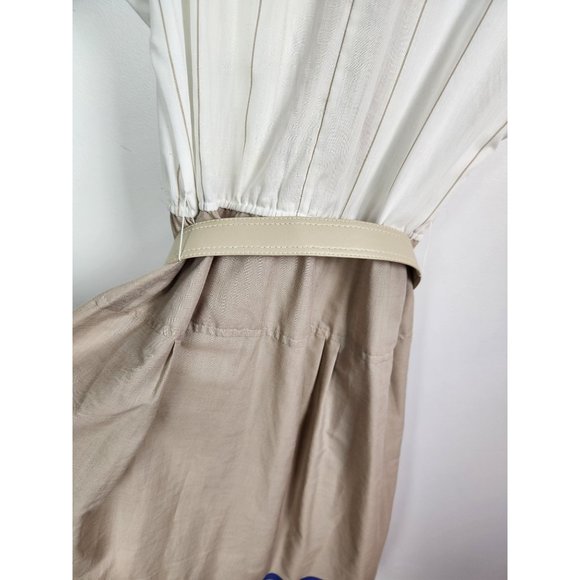 Vtg. ILSE M. Women's Sz. S 80's Short Sleeve Belted Midi A Line Dress - Picture 9 of 9